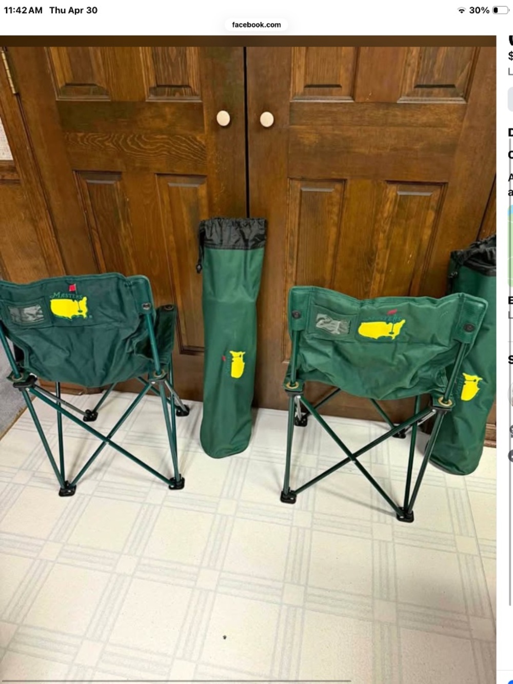 2026 Masters Chairs